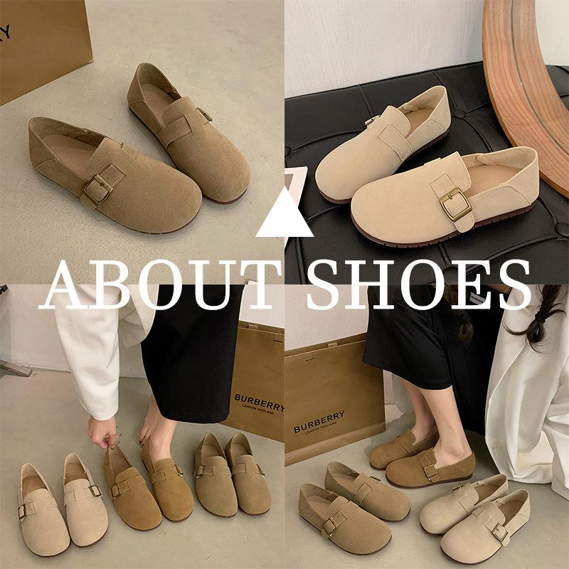 Birken shoes women's soft-soled flat-soled single shoes women's shoes 2025 new spring and autumn one-pedal lazy Birken grandma Doudou shoes