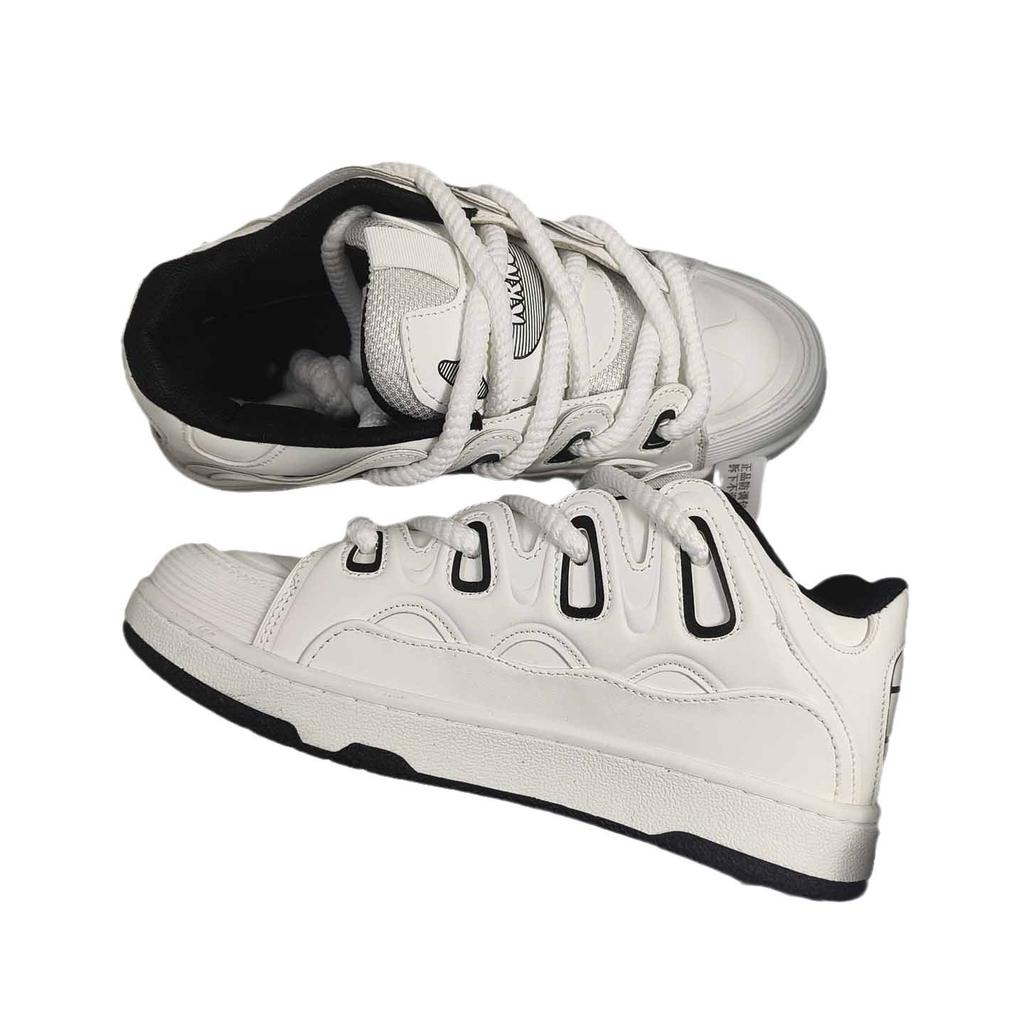 Guochao ins στυλ Χονγκ Κονγκ νέα μοντέρνα casual μικρά λευκά παπούτσια ανδρικά και γυναικεία πανεπιστημιακά ευέλικτα ζευγαρωτά ελαφριά αθλητικά παπούτσια skateboard