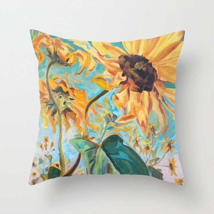 Home Decor Sunflower Cushion Cover Summer Sofa Pillowcase Bedroom Car Office Decor