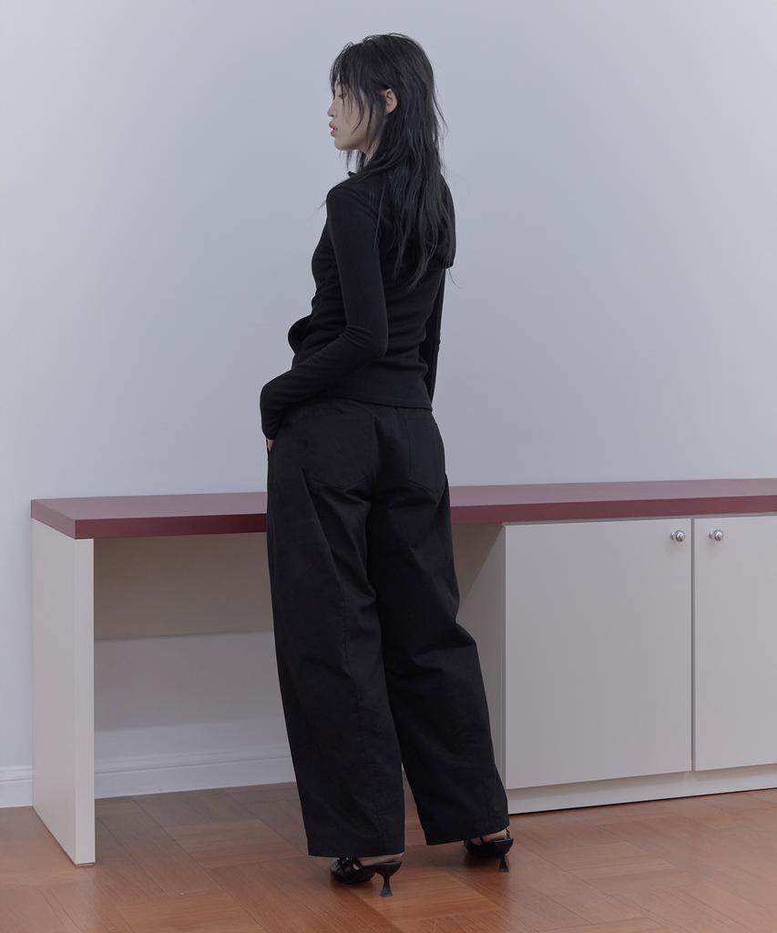 Haebeueoweil Essential Cotton Pants (Bk)