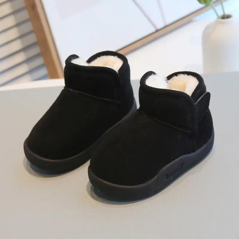 Winter Baby Girl Shoes  Toddler Snow Boots Children Infant Plush Warm Kids Short Boots Boys Cotton Shoes Size 15-24