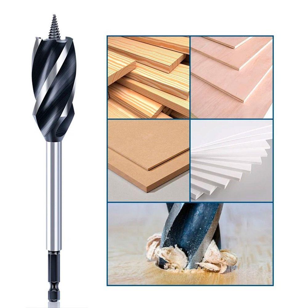 10mm-25mm Twist Drill Bit Set Four-slot Wood Fast Cut Auger Auger Drill Bit  Carpenter Joiner Tool