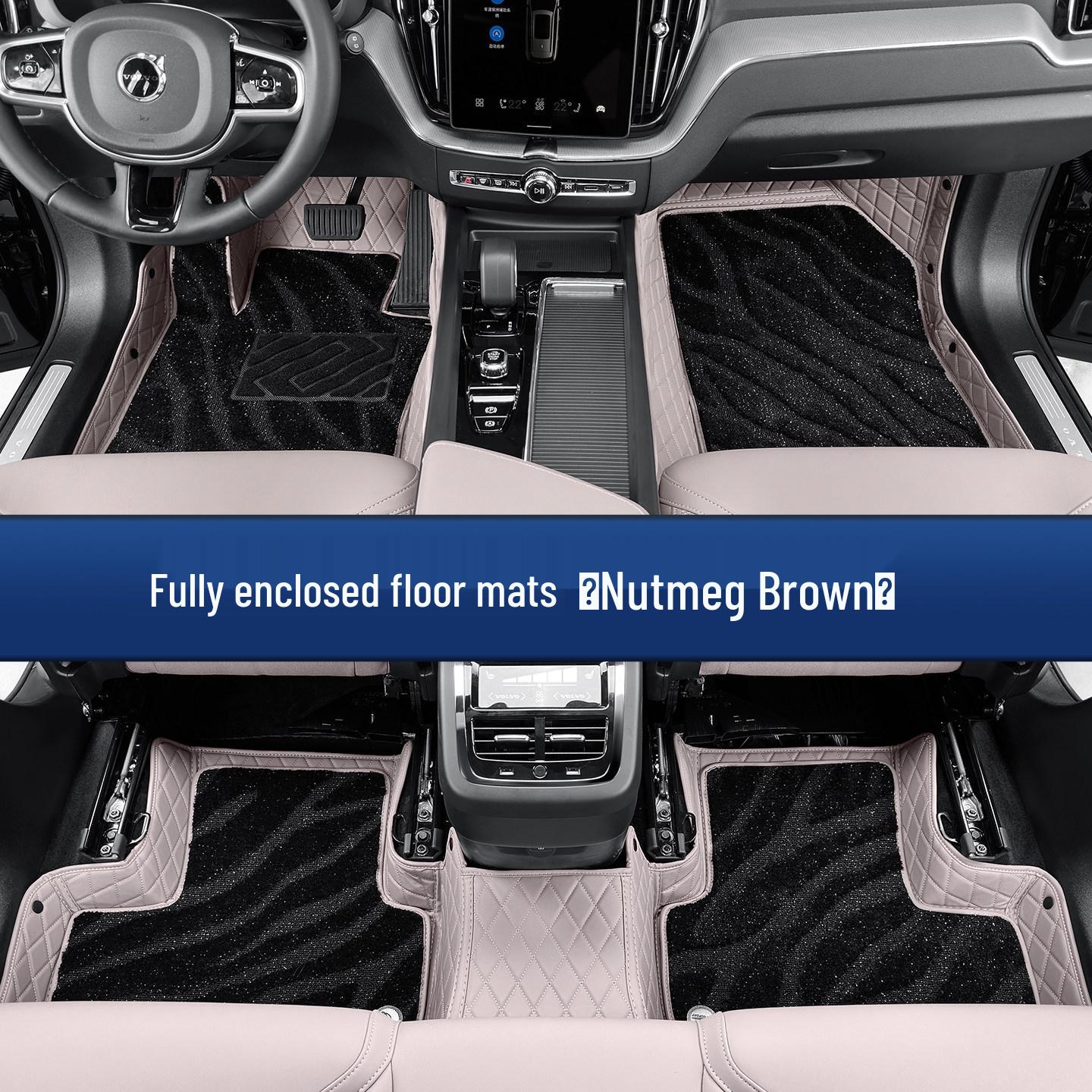 Double Layer Silk Loop Carpet Trunk and Floor Mats for Volvo XC60 (Model Years 18-26)