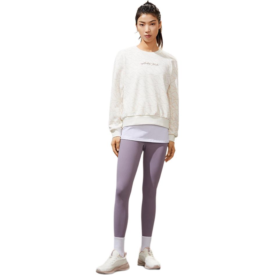 Anta Comfortable Breathable Crew Neck Sweatshirt Women tops White 162247724-6