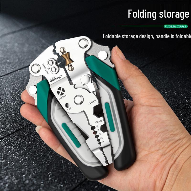 Tuosen Multifunctional Electrician's Wire Stripping and Crimping Pliers