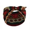 Wide Boho Print Headband Elastic Turban Headwear Casual Bohemian Hair Bands  for Yoga Biker