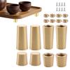 Brass Feet for Wooden Serving Trays Cutting Boards Jewelry Boxes and Bathroom Trays with 4x30mm and 4x15mm Options
