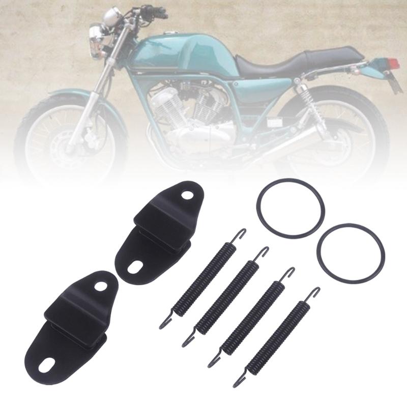 Universal Motorrad Auspuff Schalldämpfer Rohr Federn Bleibt Montieren Aufhänger Reduzieren Lärm und Vibrationen Fit für YFZ350 1987-2006