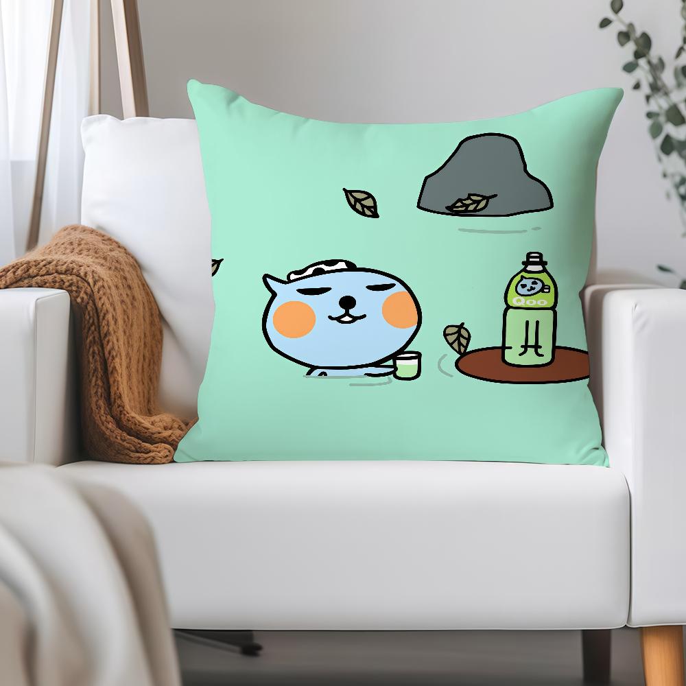 Cartoon Cute Q-Qoo-O Pillow Case Applicable Space For Guest Rooms Interiors Cars Office House Decoration