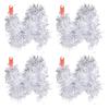 60/1.5M Christmas Tinsel Garland Twist Foil Tinsel Garland Xmas Hanging Decoration Home New Year Birthday Decorative Supplies
