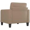 Armchair Cappuccino Brown 60 Cm Artificial Leather