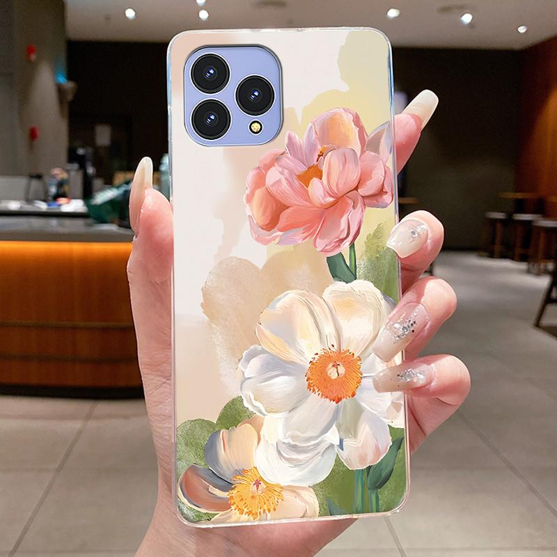 Handyhülle Für Cubot P80 Hülle Schmetterling Schleife Schutzhülle CubotP80 Schale Capa Transparent Weiches Silikon TPU Abdeckung Funda