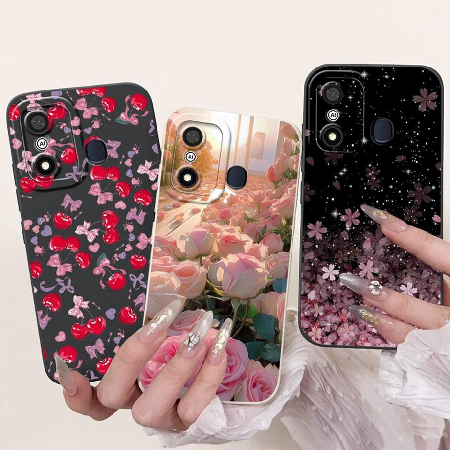 Cover For Itel A27 A48 A25 A35 Case Artistic Style Shockproof Funda For Itel A60 A60s A70 Soft Liquid Silicone Bumper