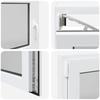 Ventana de Sótano RISOR 110 x 60 cm PVC y Vidrio Blanco