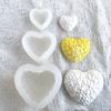 3D Woven Love Silicone Mold Love Heart Resin Candle Mold Mousse Cake Aromatherapy Candle Mould Chocolate Baking Molds Crafts
