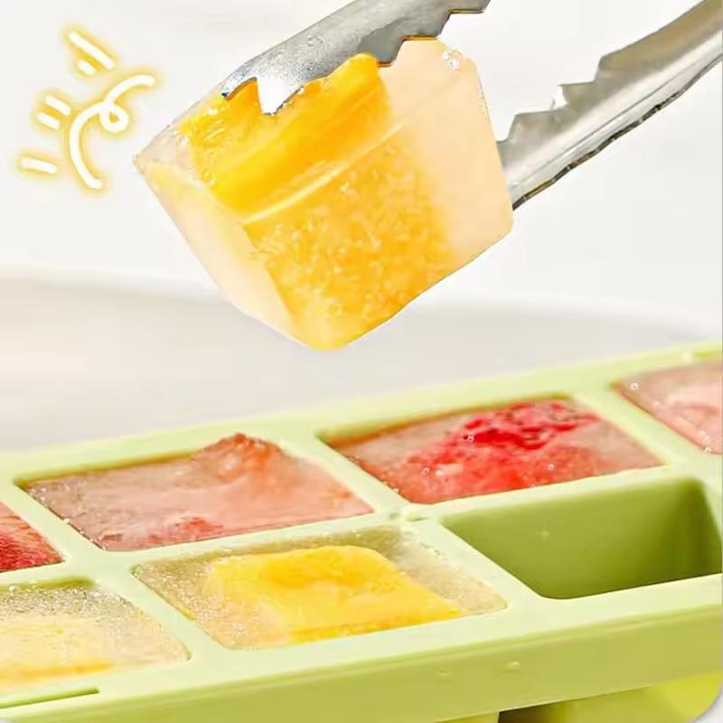 1-8PCS Twist Ice Mold Food-grade 2-in-1 Ice-make Pressing Mould Ice Drink Bottle Silicone Ice Cube Tray Outdoor Beverage Cup