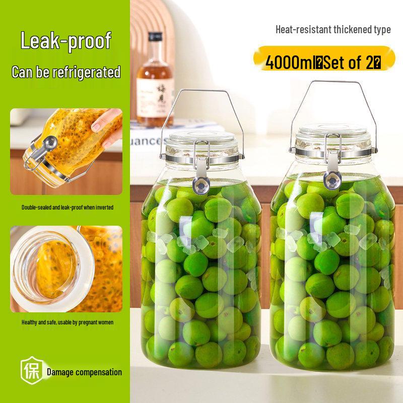 10 Jin Food Grade Sealed Glass Jar for Sparkling Wine & Brewed Fruit Wines