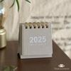 2025 Mini MUJI-Style Retro Desk Calendar | Punch Card & Lunar Features | Desktop Decoration & Ornaments