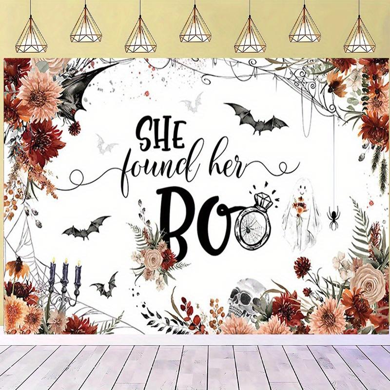 1 piece of Halloween single party backdrop "She Found Her Treasure" single party decoration
