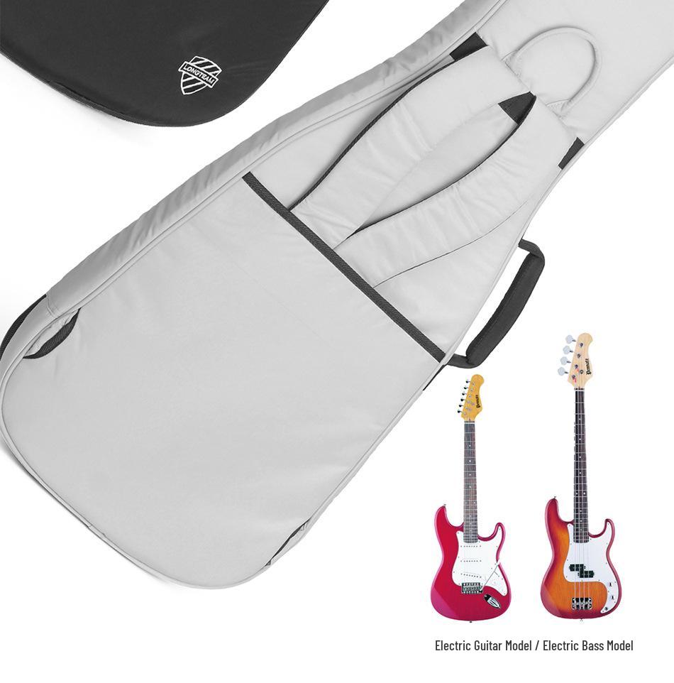 Langting 30mm Padded Electric Guitar Backpack with Plush Lining, Dual Shoulder Straps, and Gig Bag.