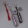 Portable Net Pocket Lipstick Bag Keychain Mini Lipsalve Cover Key Ring  for Gift