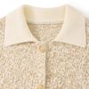 ELLE KIDS Girls' Shimmering Lapel Cardigan