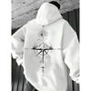 2025 Cross Border E-commerce New Design Printed Loose Hoodie Hoodie Hoodie Men's Fashion Men's Home Clothes