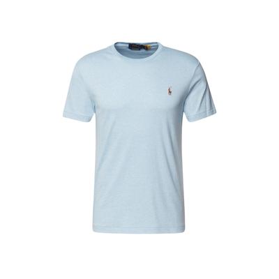 Polo FW22 Solid Logo Round Neck Short Sleeve T-Shirt Men T-Shirts Light-Blue MNPOTSH1N821139-400