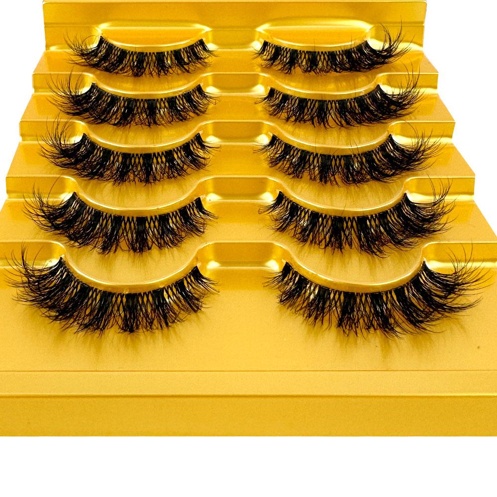 Segmented Lashes Manga Lashes 3D Clear Band Lashes Natural Look Wispy Mink Eyelashes Fluffy Cat Eye Lashes Individual Eyelashes