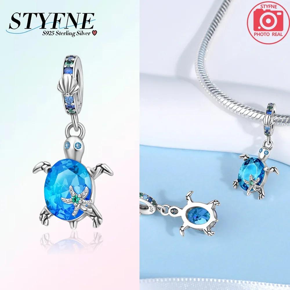 Glittering Copper Colorful Star Turtle Charm Fit Original Bracelet Women Necklace Jewelry Gift Copper Charm Beads