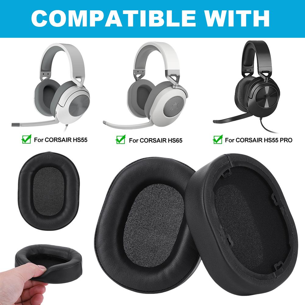 Replacement Ear Pads Cushions Memory Foam Headset Ear Cushions