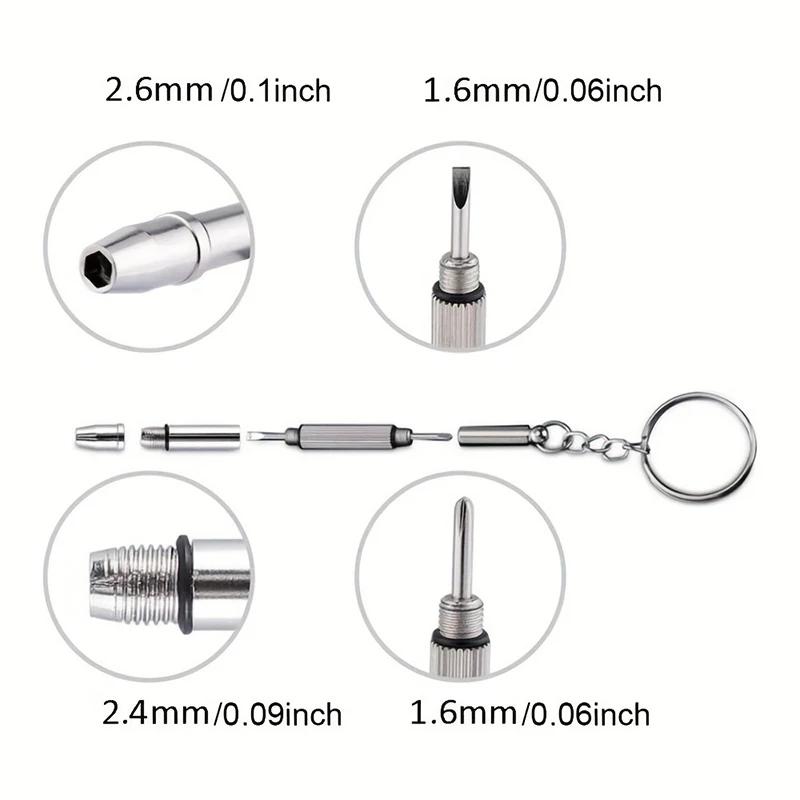 1000PCS Glasses Legs Nose Pads Cross Screw Tool Kit Home Repair Box Combination Set Glasses Watch Multistyles Accessories
