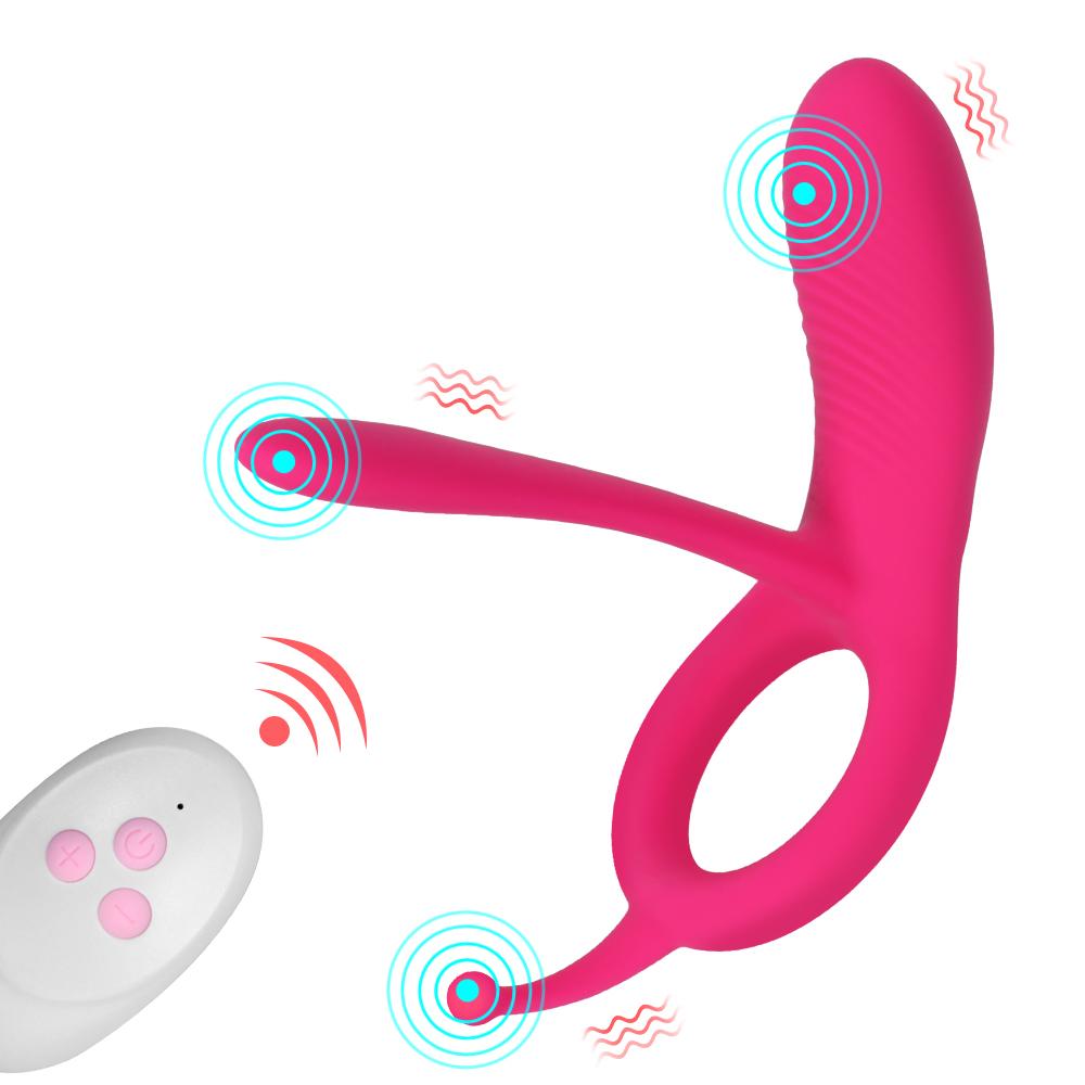 Penisringe Vibrator für Männer Sexspielzeug für Paare Prostata-Massagegerät 10 Geschwindigkeiten Fernbedienung Cockring Klitorisstimulator Erwachsenenprodukte