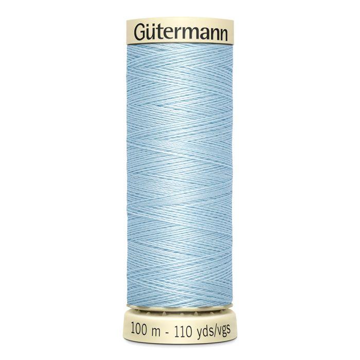 Lot de 5 bobines 100m Fil 100% polyester Gutermann Ref 788988 - Att 276 - bleu poudré