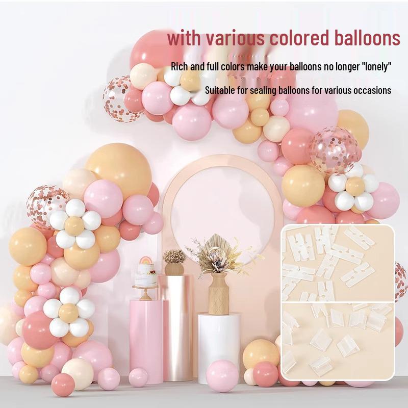 Ballonzubehör: Latexballon-Verschlussclips - H-förmige & V-förmige Clips