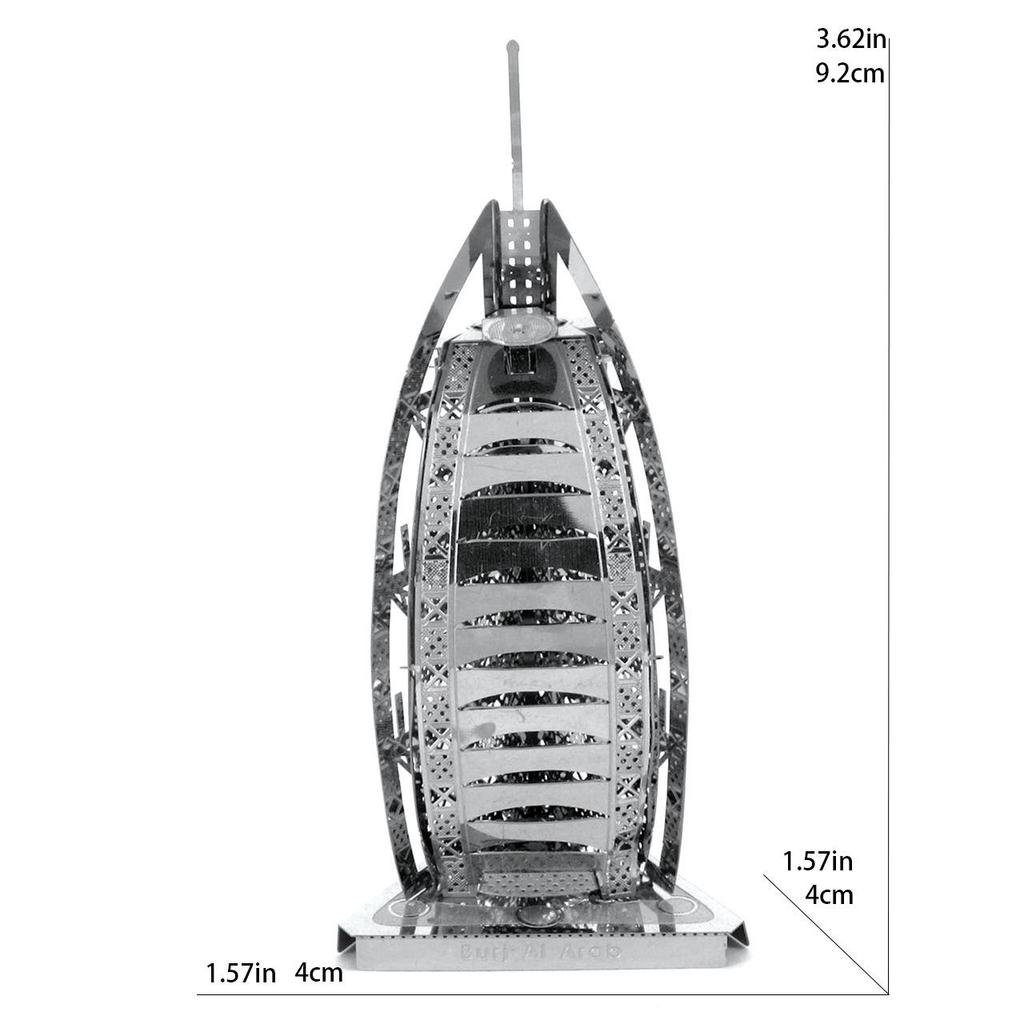 3D Metal DIY Puzzle Model Kit for Adults: Interlocking Educational Toy