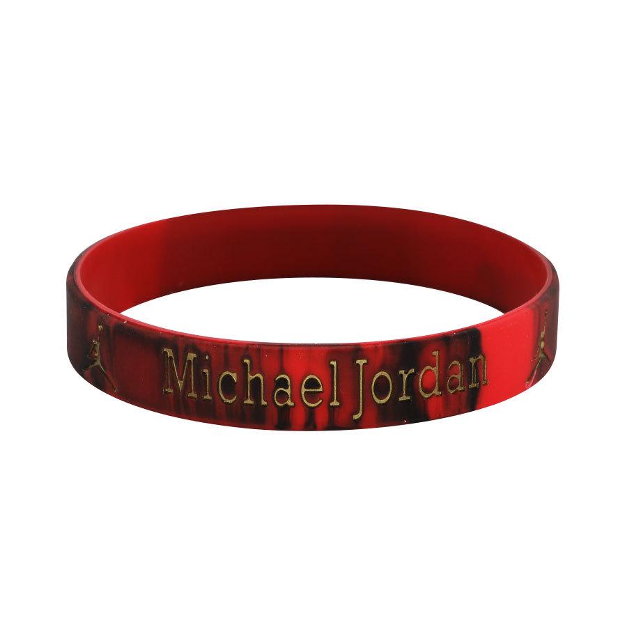 Douyin Popular NBA Star Signature Luminous Silicone Sports Bracelet/Wristband