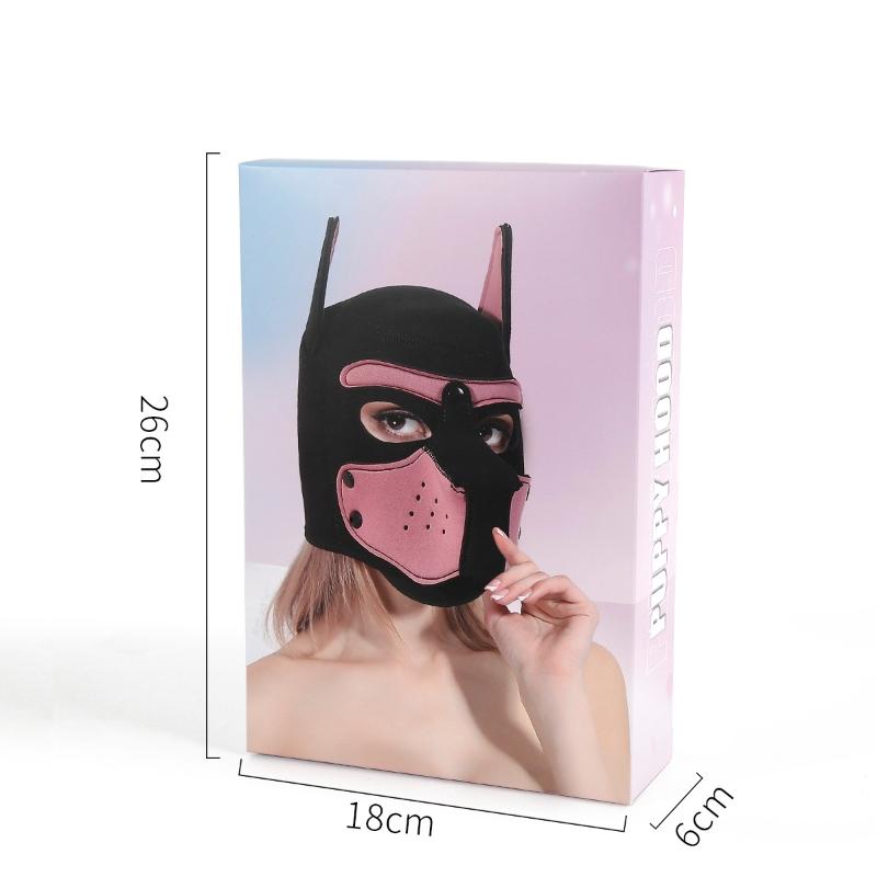 Nové sexy doplňky pro psy, masky, štěně, cosplay, exotické kostýmy, polstrovaná gumová maska na celou hlavu s kapucí pro páry, zvířecí hry na hraní rolí