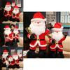 Oversized Santa Claus Soft Toy With White Beard Festive Plush Doll 80cm Height 1.6kg Weight Characters)