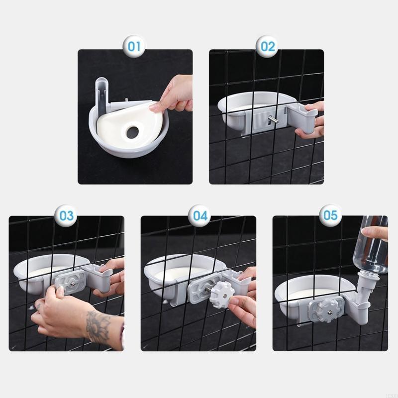 Automatic Dog Feeder for Cat Hanging for Cage Large Capacity Pet Water Fountain for Cats Small Dogs