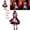 Alice In Wonderland The Red Queen Costume Dress With Polyester Fabric For Halloween Stage Performance Women