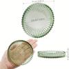5 Pack Transparent Coaster Set Glass Round Crystal Coaster Drinks Coffee Table Decoration for Home Office Kitchen Bar Restaurant
