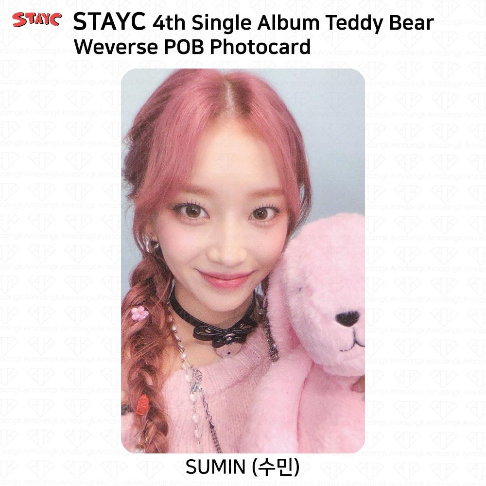 STAYC 4to Álbum Sencillo Teddy Bear POB Photocard Everline KT4U MS Weverse Whosfan