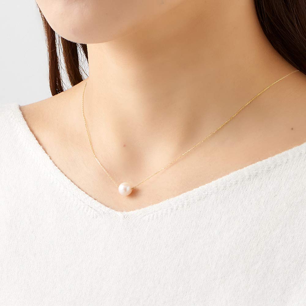BLOOM June Birthstone Akoya Pearl Necklace in 10K Yellow Gold (0452-2022-0012-0000)