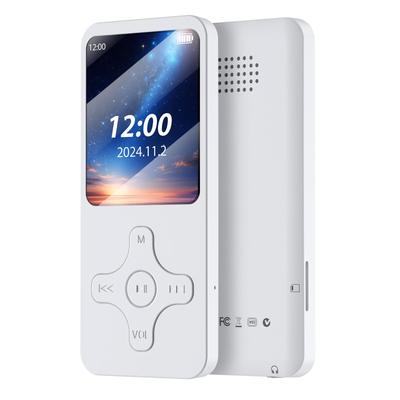 KOVCDVI MP3-Player mit HIFI 32 GB MP3 FM und Mehr OTG Ideal für Sprache und Einfache Japanische Bedienungsanleitung Weiß Bluetooth, Eingebauter Lautsprecher,