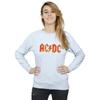 AC/DC Womens/Ladies Distressed Logo Heather Sweatshirt