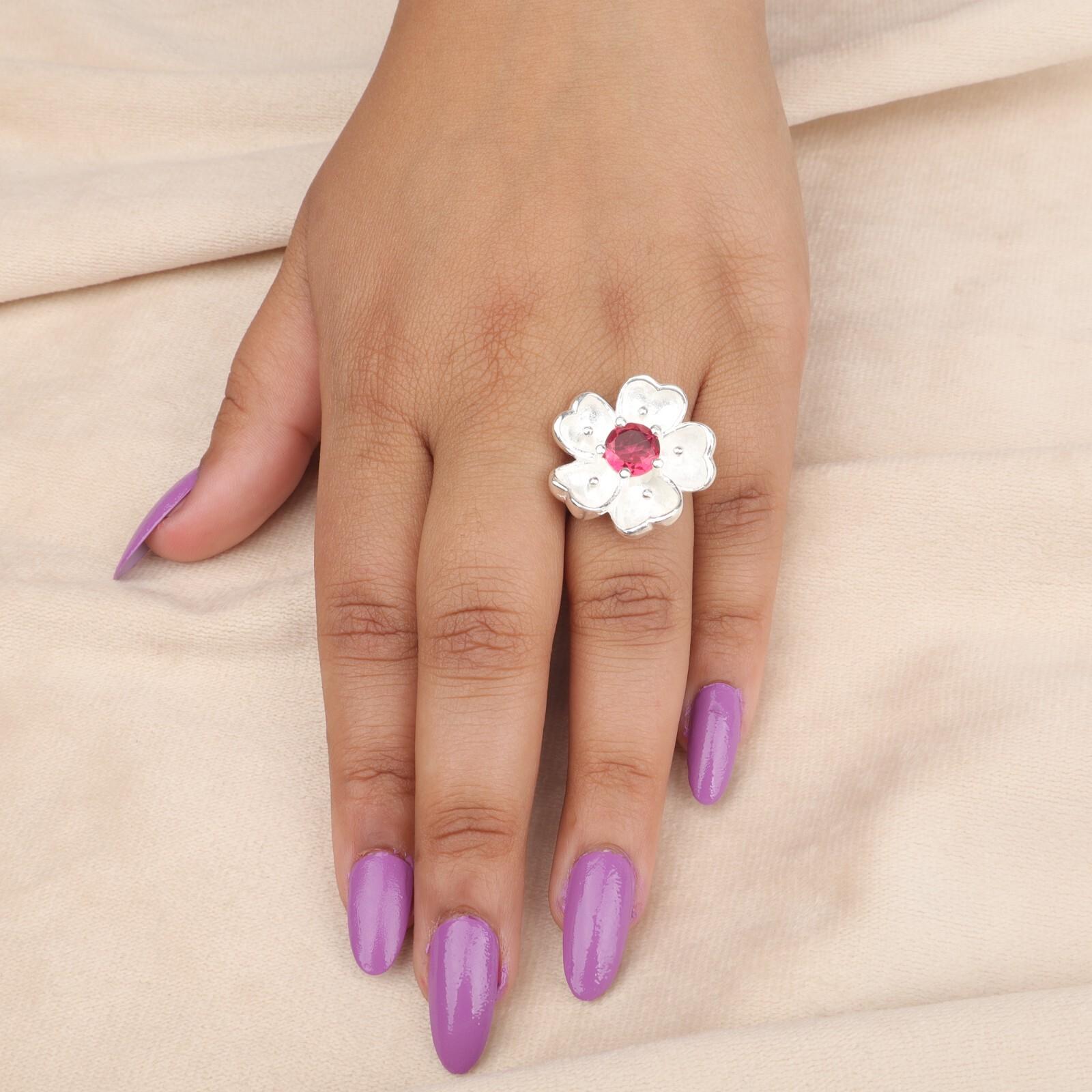 

Натуральный розовый турмалин драгоценный камень серебро 925 пробы бохо ювелирные изделия обручальное кольцо CZR-1-9 13