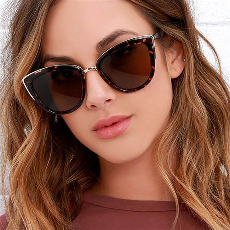New Fashion Cateye Sunglasses Women Vintage Gradient UV400 Retro Cat Eye Sun Glasses Female Eyewear