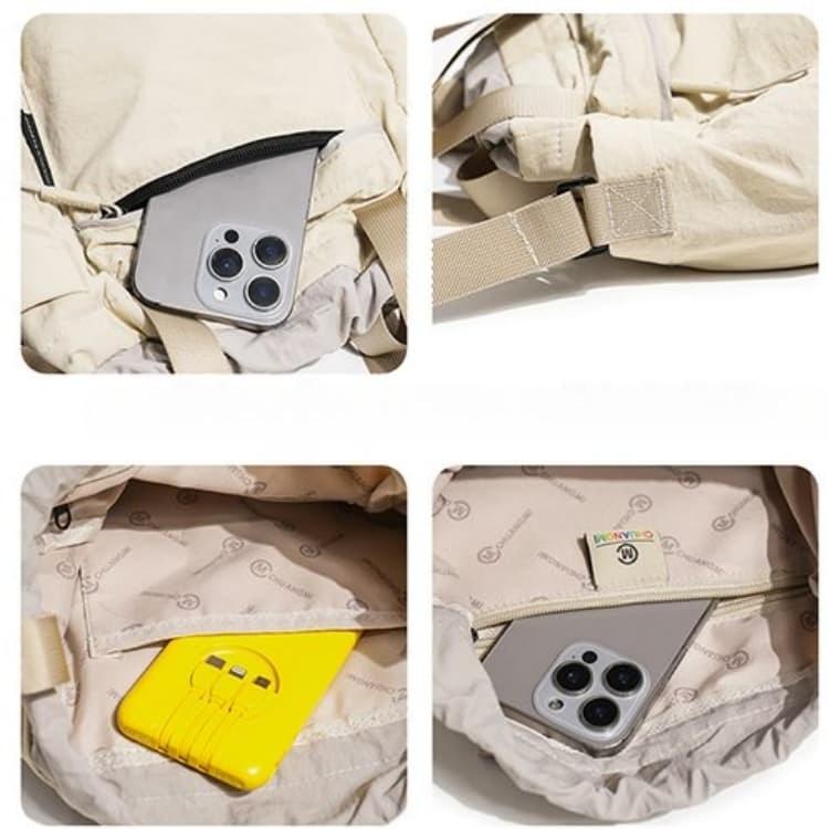 Nylon outdoor messenger bag casual bucket small bag