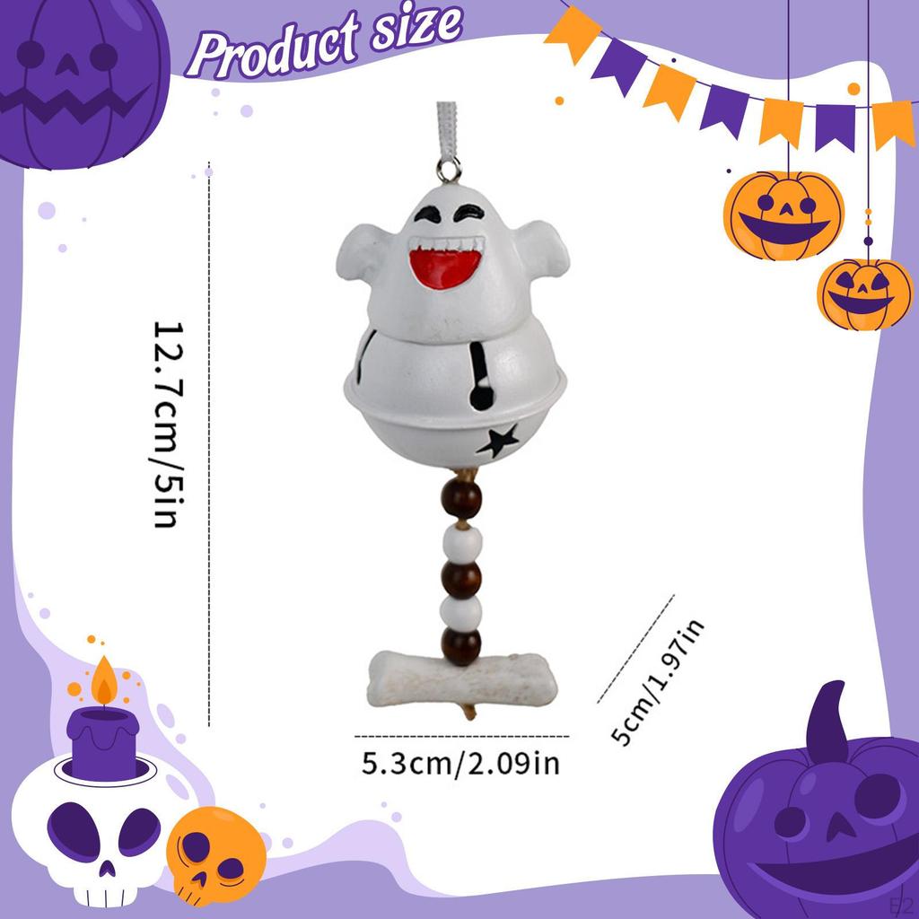 Bell Wind Chime Halloween Decoration Cute Windchime Pendant Hanging Ornament for Front